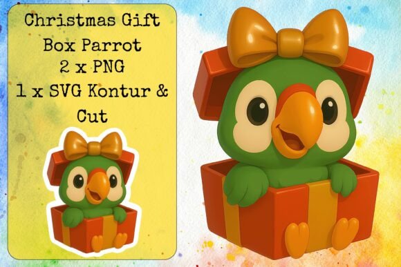 Christmas Gift Box Parrot Embroidery Review