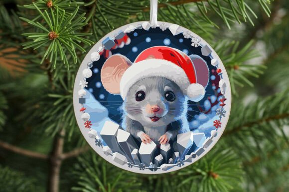 Cute Christmas Animals Snowman Clipart