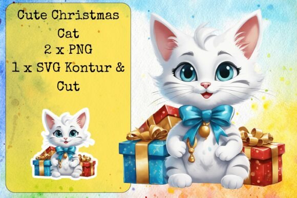 Cute Giftbox Christmas Cat 6 Review