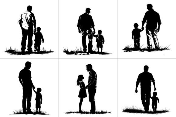 Father Son Daughter Silhouette Review