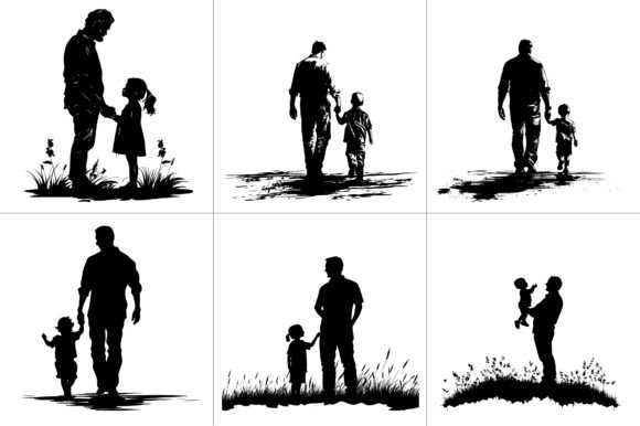 Father Son Daughter Silhouette Review