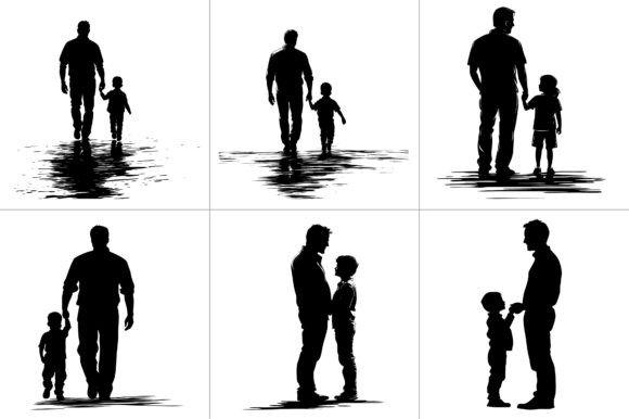 Father Son Silhouette Clipart Review