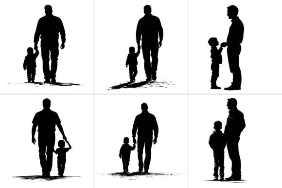 Father Son Silhouette Vector Review