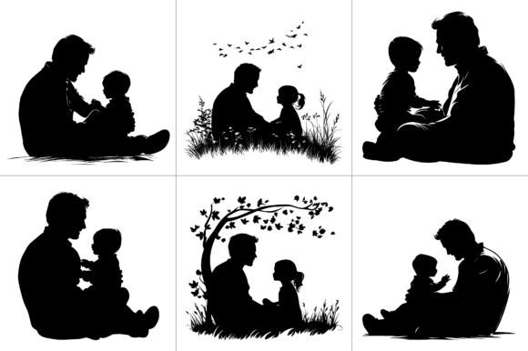 Fathers Day Silhouette Craft Vector Review