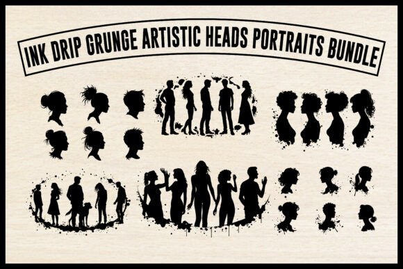 Grunge Ink Drip Silhouettes Review