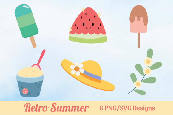 Retro Summer Clipart Bundle Review