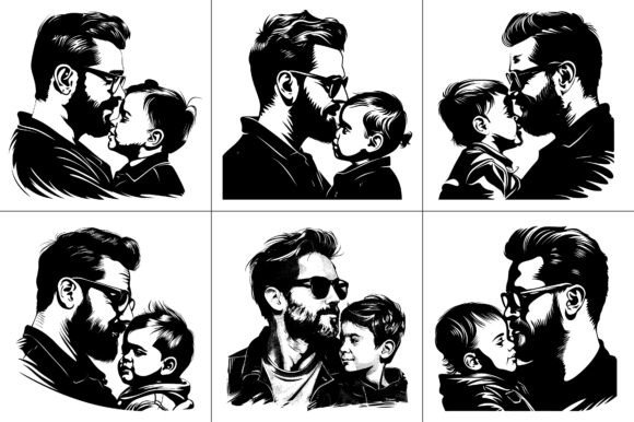 Son Dad Silhouette Clipart Review