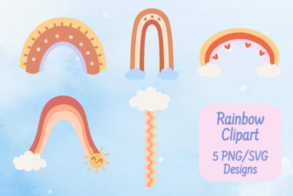 Sunny Rainbow Clipart Review