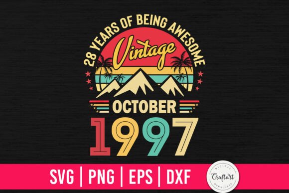 Vintage 1997 October 28th Birthday Embroidery Review