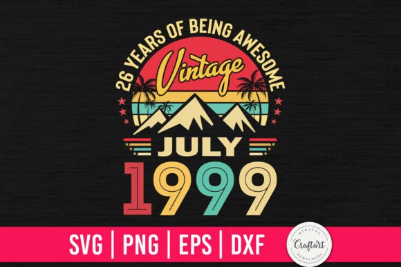 Vintage 1999 July 26th Birthday Embroidery Review